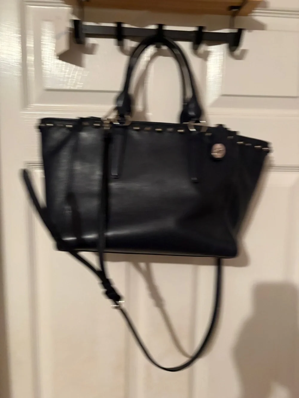 Coach crosby carryall‎ in navy leather